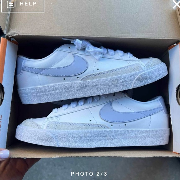 Nike Wmns Blazer Low ’77 ‘White Ghost’ (Size 8.5) – NIB - Picture 3 of 4